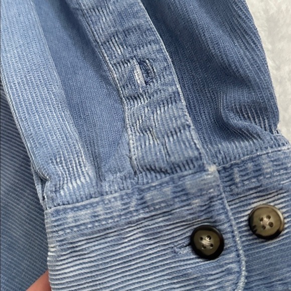 The Territory Ahead Thrashed Distressed Textured Faded Button Up Grunge Shirt M - Picture 8 of 11